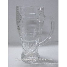 New design of football beer glass mug